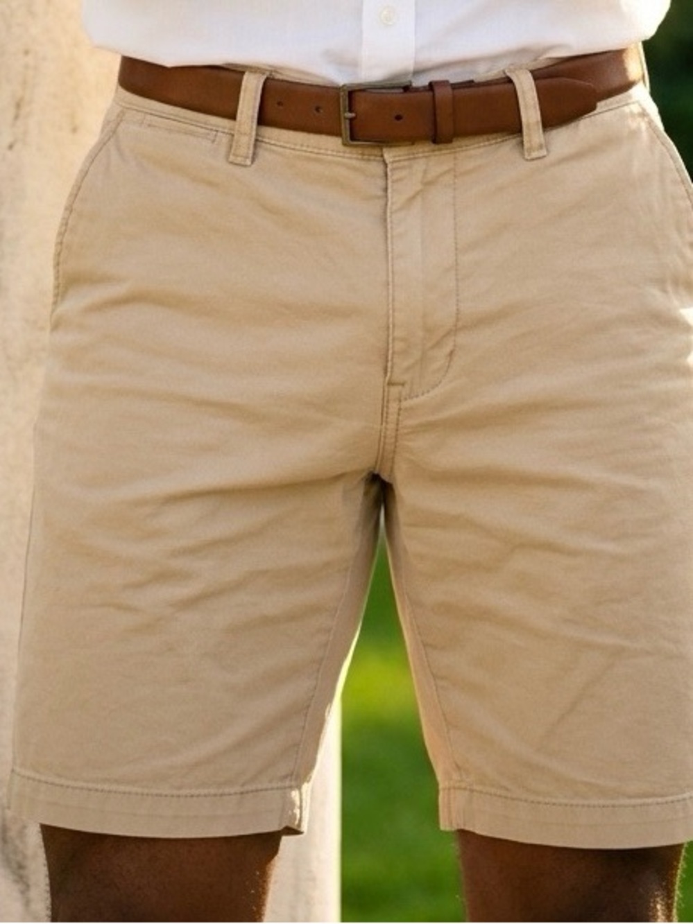 2317 - Men’s DC "Roomy" Khaki Chino Shorts - Size 32 Pre-owned